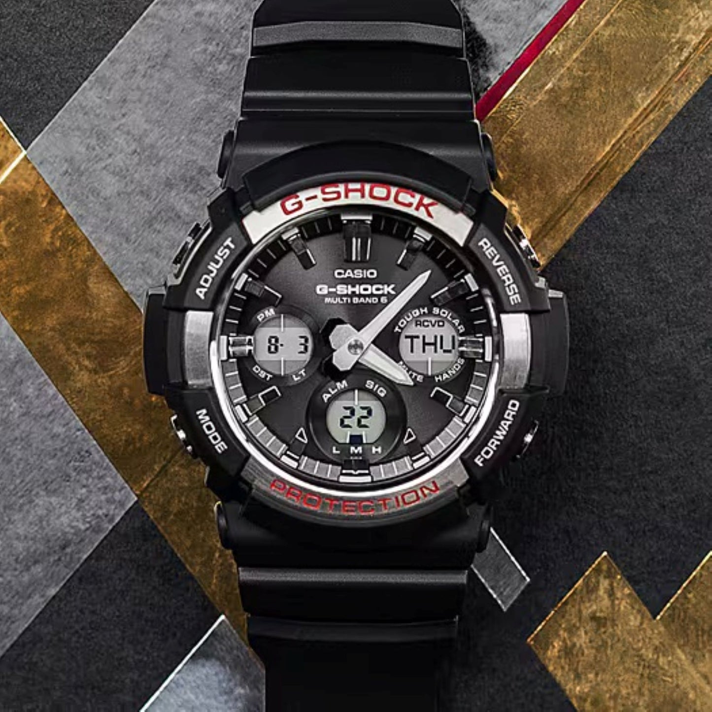 カシオ G-SHOCK GAW-100-1AJF 電波ソーラー