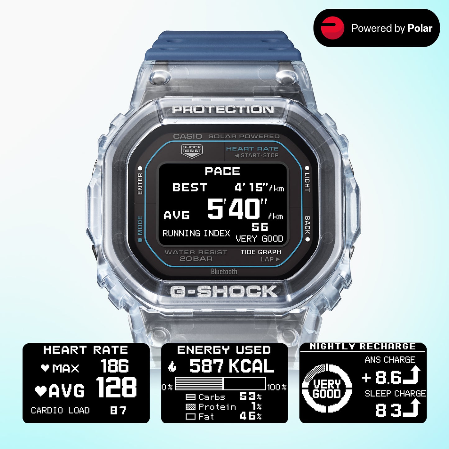 カシオ G-SHOCK GBX-H5600-2JR G-LIDE