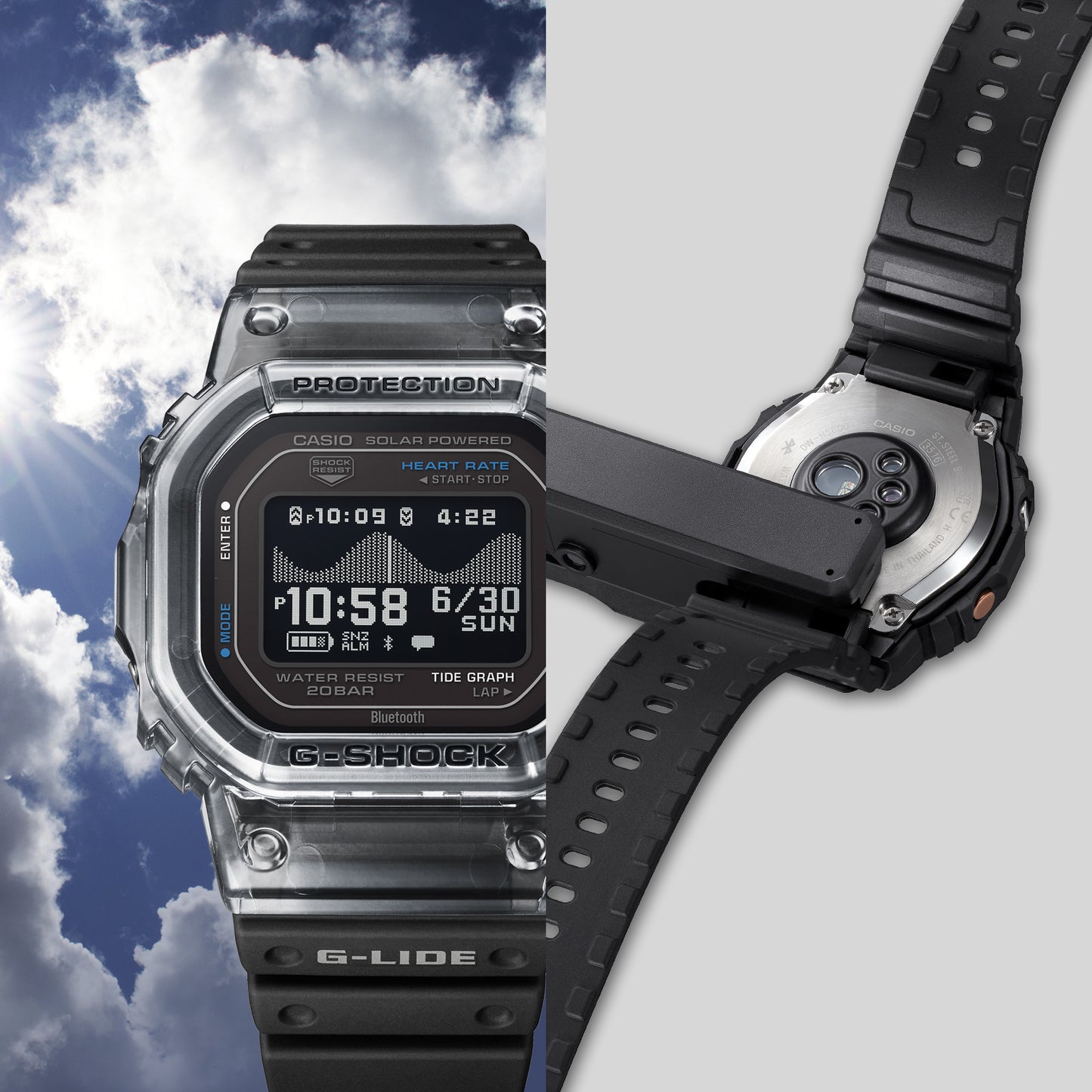 カシオ G-SHOCK GBX-H5600-1JR G-LIDE