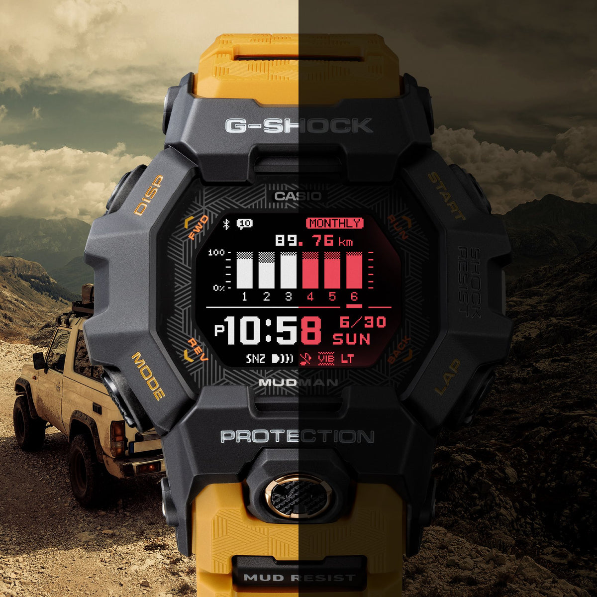 カシオ G-SHOCK GDG-B100-1A5JF MASTER OF G マッドマン　10月16日発売