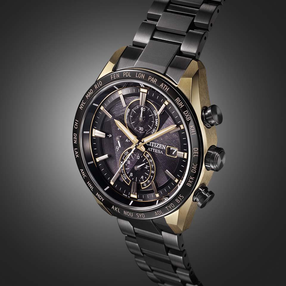 シチズン ATTESA AT8384-58E アテッサ LIGHT in BLACK Eco-Drive 50th記念限定モデル　6月4日発売
