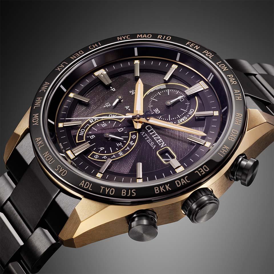 シチズン ATTESA AT8384-58E アテッサ LIGHT in BLACK Eco-Drive 50th記念限定モデル　6月4日発売