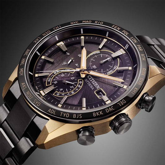 シチズン ATTESA AT8384-58E アテッサ LIGHT in BLACK Eco-Drive 50th記念限定モデル
