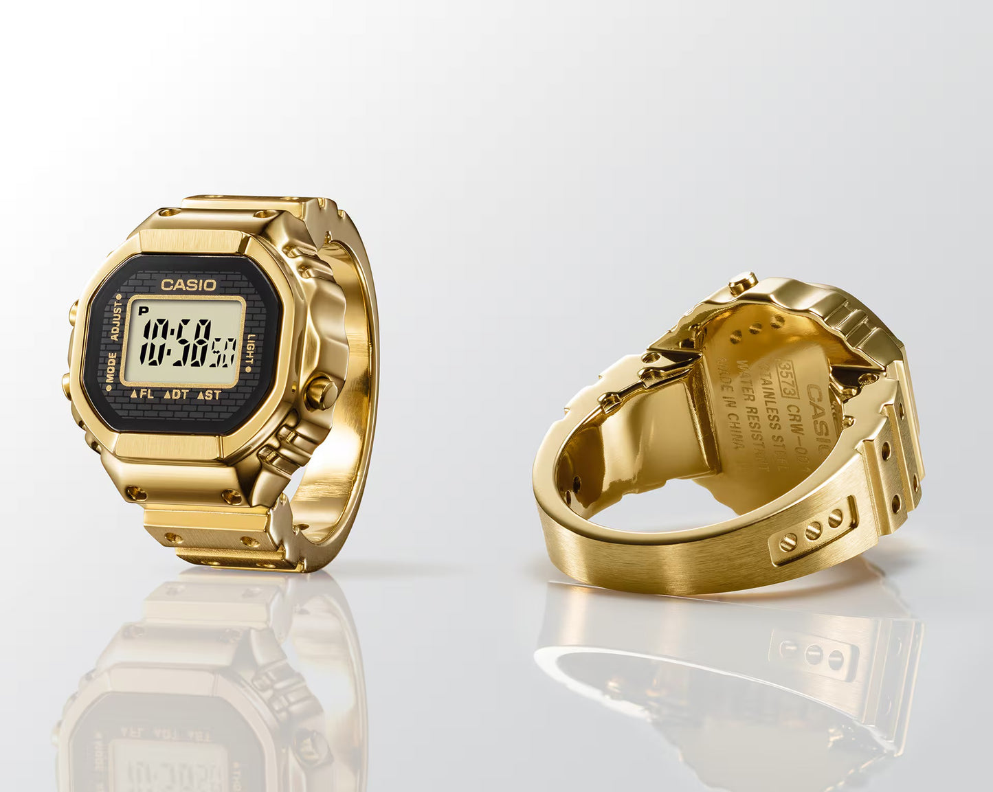 CASIO リングウオッチ CRW-001G-9JR 指輪サイズ　※お1人様1回、1点限りのご注文とさせていただきます。