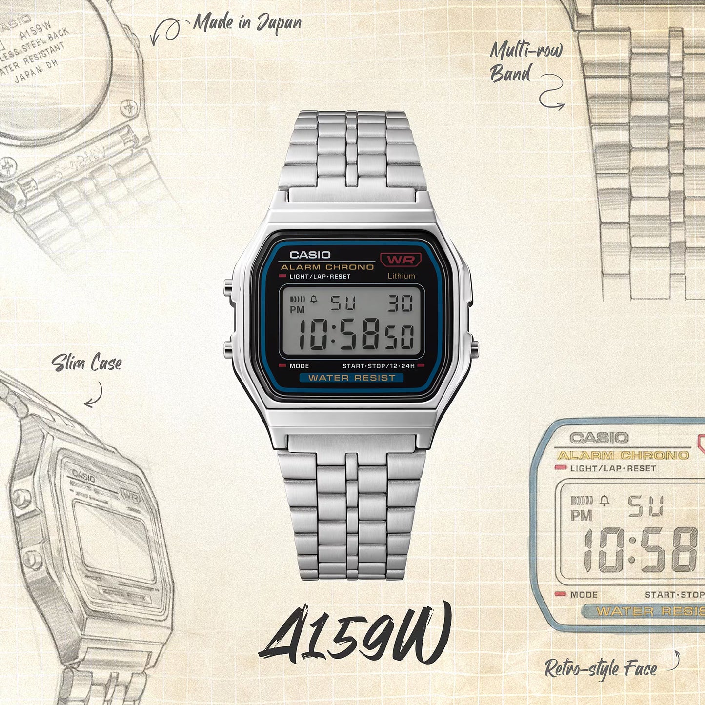 カシオ CASIO COLLECTION A159WA-N1JH